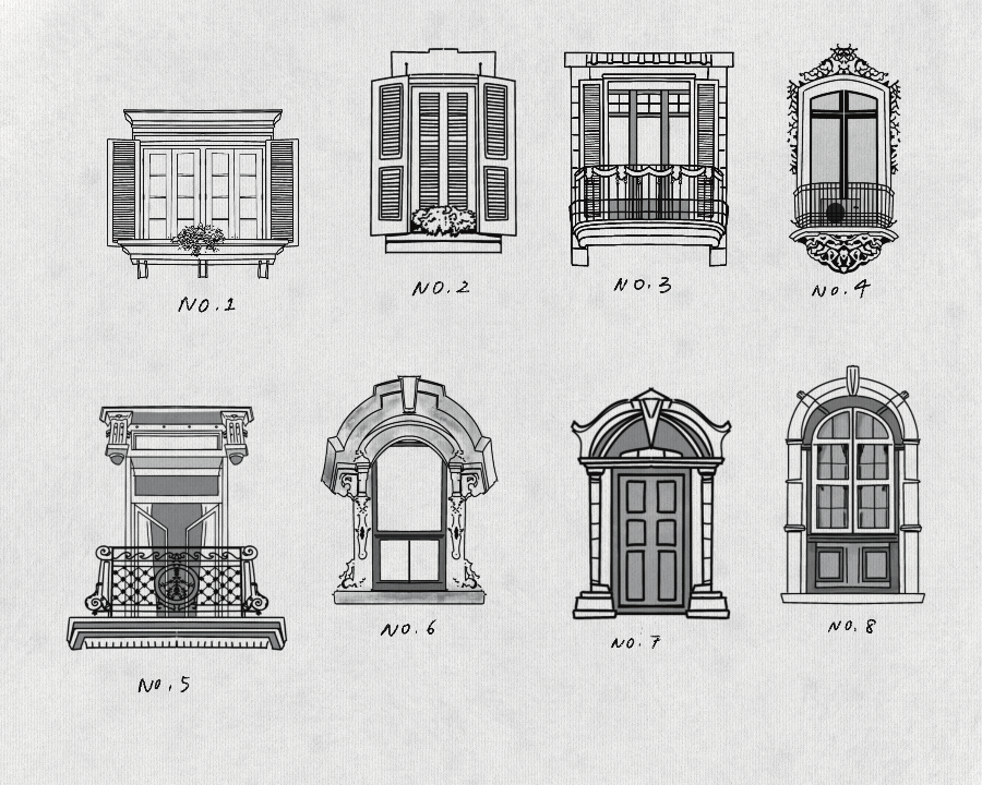 Digital Window Brush Stamps [21 stamps]